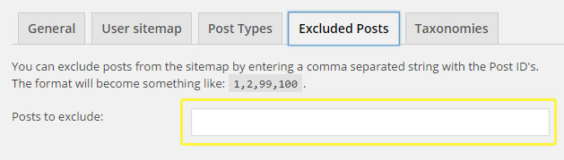 Yoast SEO exclude posts