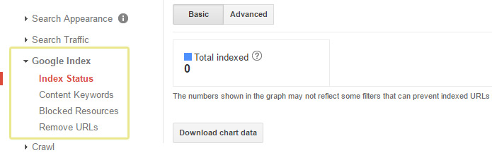 google search console index status
