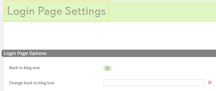 Ag Custom Admin login page settings