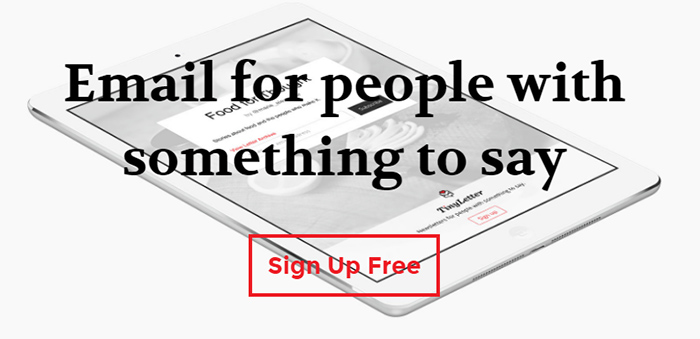 tinyletter free newsletter solution