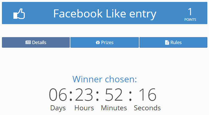 enter contest via facebook