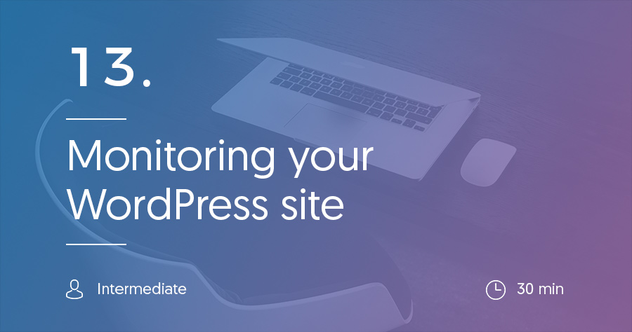Step 13: How to monitor your WordPress site and users