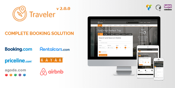 Traveler – Travel Booking WordPress Theme