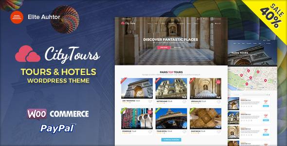 CityTours – Hotel & Tour Booking WordPress Theme