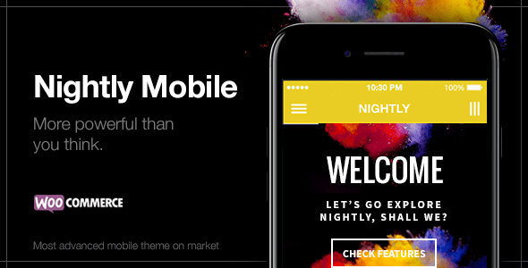 Nightly Mobile | The Ultimate Mobile Theme (33 demo styles!)
