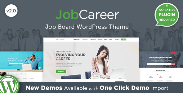 JobCareer | Job Board Responsive WordPress Theme