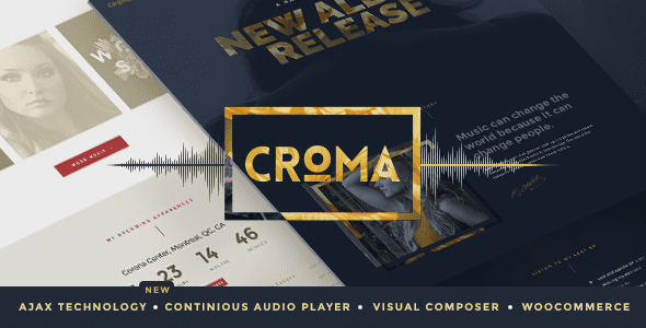 Croma – Responsive Music WordPress Theme with Ajax and Continuous Playback