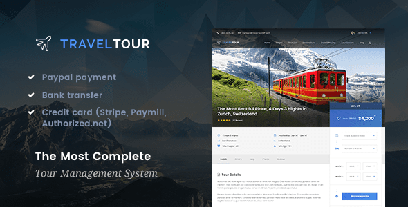 Travel Tour – Tour Booking, Travel WordPress Theme