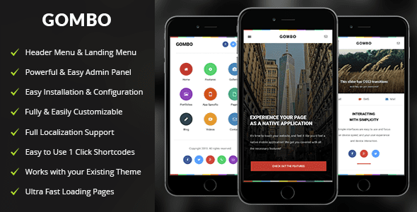 Gombo | Mobile WordPress Theme