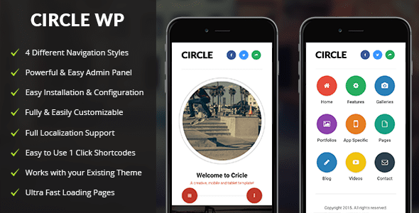 Circle Mobile | Mobile WordPress Theme