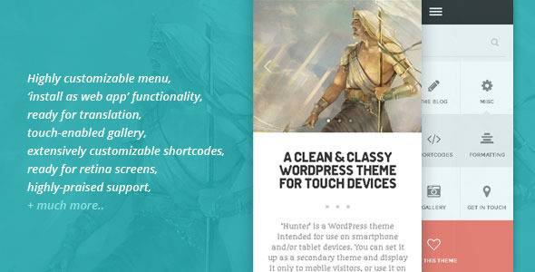 HUNTER – A clean & classy WordPress theme