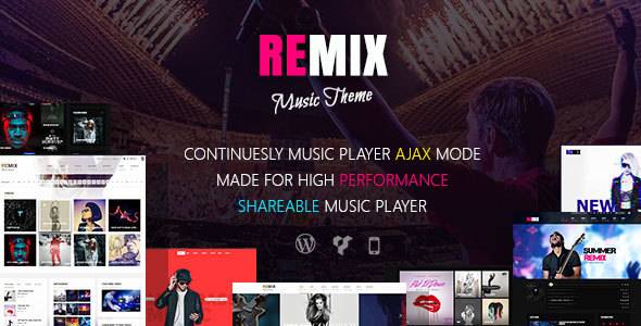 Remix Music – Music Band Theme